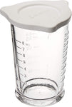 measuring cup, glass, 8oz w/ lid, by Anchor, made in USA