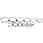 cutter set, 12pc round plain, S/S by Ateco