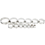 cutter set, 12pc round plain, S/S by Ateco