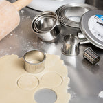 cutter set, 12pc round plain, S/S by Ateco