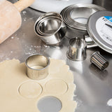 cutter set, 12pc round plain, S/S by Ateco
