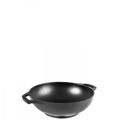cast iron woks, by Lodge, made in USA