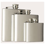 hip flasks, captive-top, s/s by Franmara