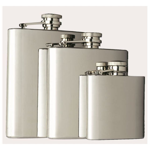 hip flasks, captive-top, s/s by Franmara