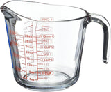 measuring cups, glass, by Anchor, made in USA