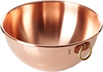 copper mixing bowl, 11" diameter, made in Greece