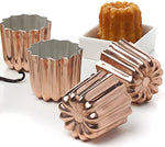 cannele Bordelais molds, tin-lined copper, made in France