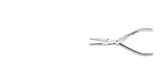 fish bone pliers, solid s/s, made in Germany