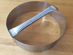 dough cutter w/ handle, 11" diameter