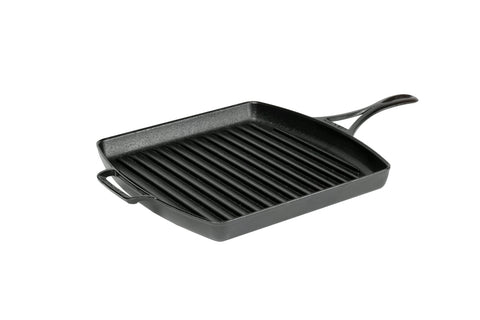 cast iron cookware, Lodge, Blacklock, grill pan, 12" x 12" square