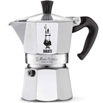espresso maker, 6 cup, stove top, aluminum, Bialetti, made in Italy