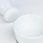 mortar & pestle, grooved