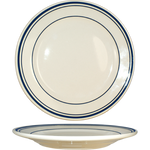 plates, Catania, 6 5/8" restaurant quality w/ blue stripes