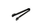 ice / sugar tongs, black s/s, 5.5"