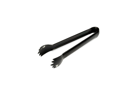 ice / sugar tongs, black s/s, 5.5"