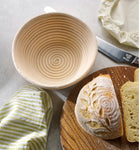 Banneton Round Bread Proofing Basket - 750g Dough, 8" diameter