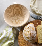 Banneton Round Bread Proofing Basket - 750g Dough, 8" diameter