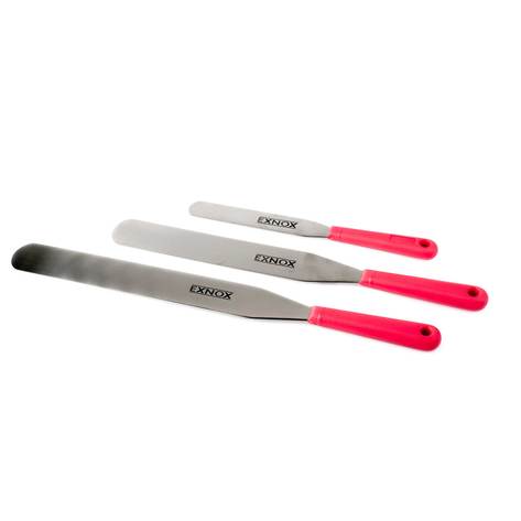 pastry spatulas, straight and flexible