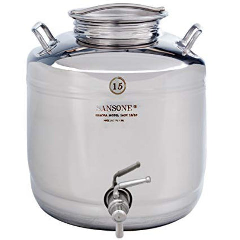 oil container, fusti, stainless steel, 15 litres, Italy