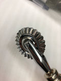pasta & pastry cutter, chrome plated, fluted-edged blade