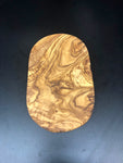 cutting / serving boards, oval, olive wood, 11.5" x 7"