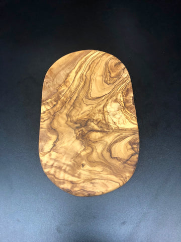 cutting / serving boards, oval, olive wood, 11.5" x 7"