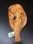 cutting / serving boards, oblong with handle , olive wood, 14.5" x 5.9"