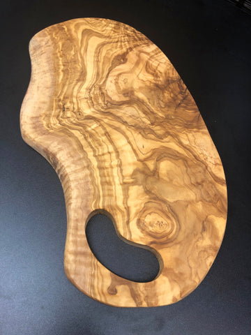 cutting / serving boards, Rustic, olive wood, 17" x 7.90"