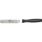 off-set s/s spatulas, black plastic handle