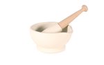 mortar & pestle, MILTON BROOK  6.75" / 17CM DIAMETER / SIZE 4