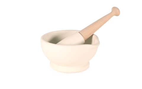 mortar & pestle, MILTON BROOK  6.75" / 17CM DIAMETER / SIZE 4