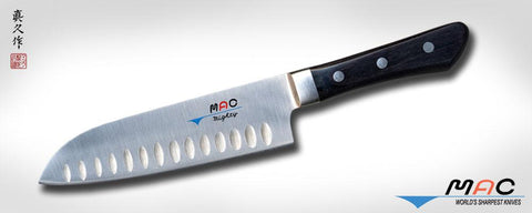 MAC knives, PROFESSIONAL SERIES 6 1/2" SANTOKU WITH DIMPLES (MSK-65) MAC KNIFE