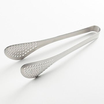 tongs, perforated, serving