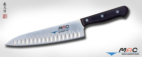 MAC knives, CHEF SERIES 8" CHEF'S KNIFE WITH DIMPLES (TH-80)