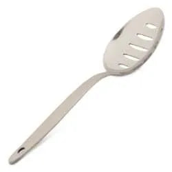 Kunz saucing spoon, large, slotted s/s