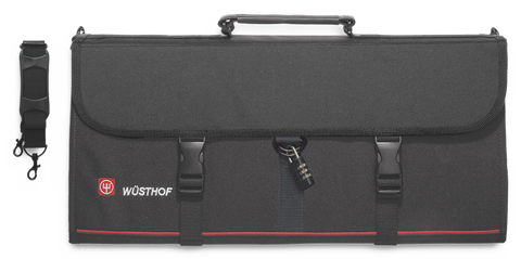 knife roll, 18 slots, w/ dial lock, by Wusthof