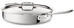 All-Clad, D3 Stainless 3-ply Bonded Cookware, Sauté Pan w / lid, 6qt, #4406