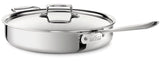 All-Clad, D3 Stainless 3-ply Bonded Cookware, Sauté Pan w / lid, 6qt, #4406