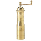 coffee mill, brass, ‘Athena’ series, 8.7" by Alexander, #304