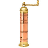 pepper mill, copper/brass, 9" by Alexander, #414