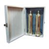 salt & pepper mill set, solid brass, 8" by Alexander