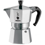 espresso maker, 1 cup, stove top, aluminum, Bialetti, made in Italy