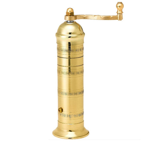 pepper mill, brass, 8", Alexander, #103