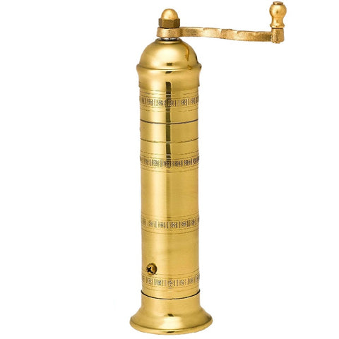 pepper mill, brass, 9" by Alexander, #104