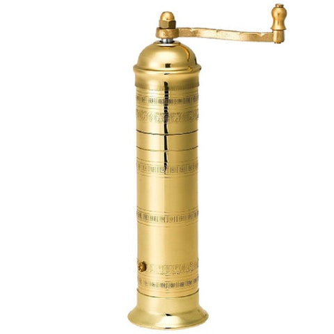 pepper mill, brass, 10", Alexander, #105