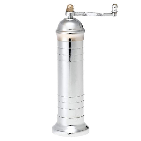 salt mill, chrome plated brass, 8" by Alexander, #208