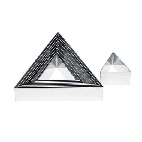 pastry cutter sets, plain triangles, s/s, h/d