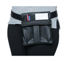 server's pouch, wallet style, black leatherette