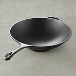 cast iron woks, by Lodge, made in USA