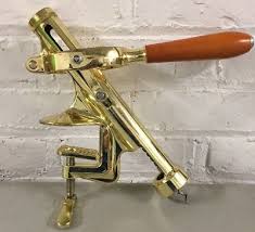 wine un-corker, Rapid brand, solid brass, made in Switzerland